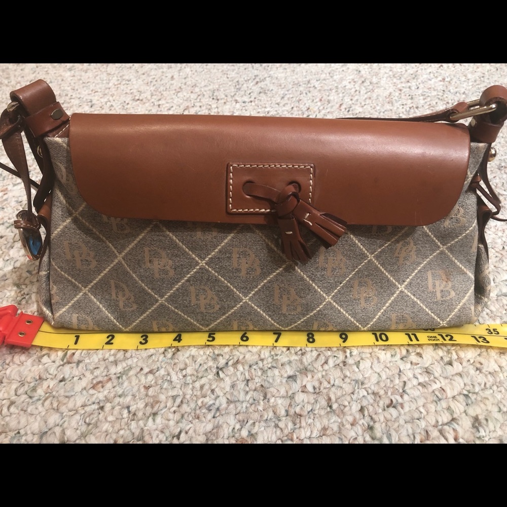 Dooney & Bourne brown tassel handbag